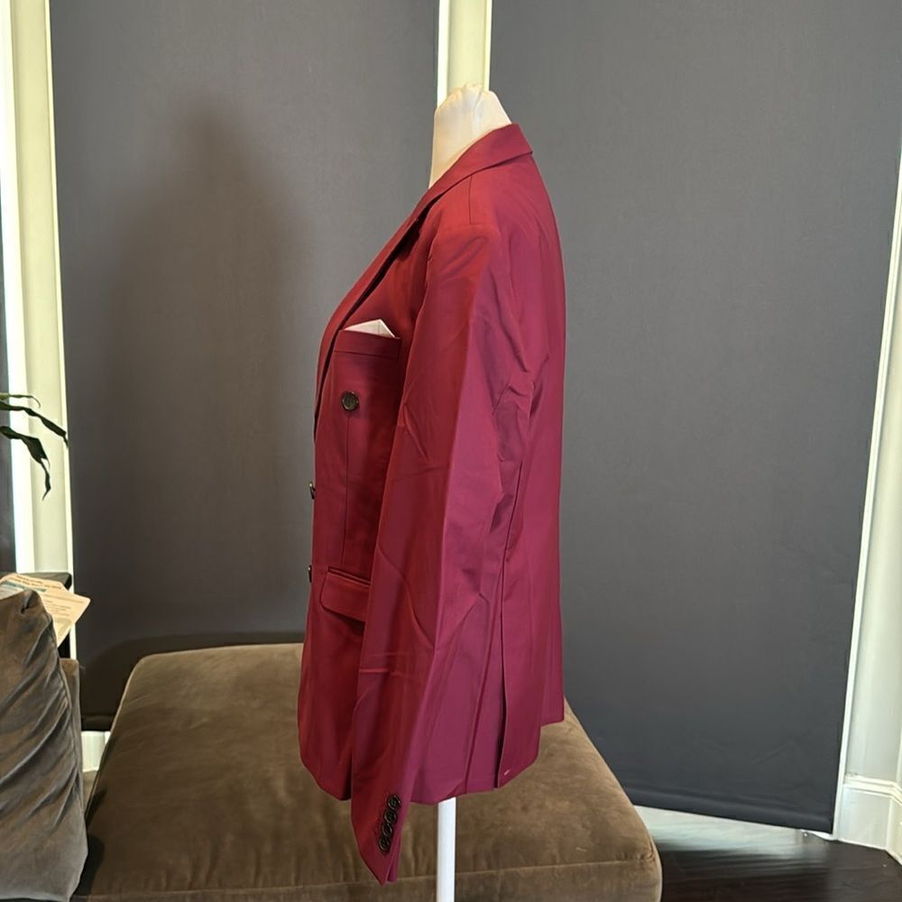 Men’s Slim Fit Double Breasted 2Piece Suit Notched Lapels Jacket 36 Pants 32 NWT - Picture 5 of 12